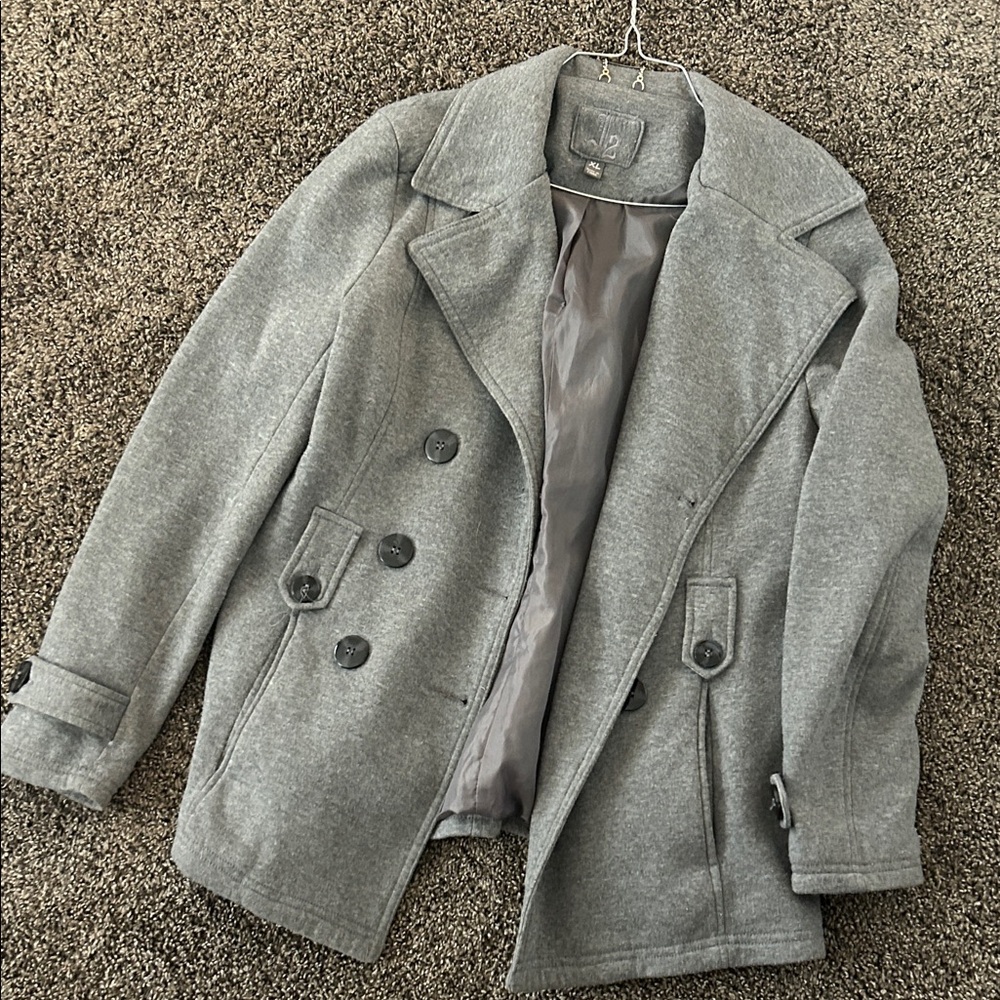 Gray Pea Coat for Women